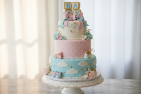 Beautifully designed baby shower cake