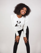 White Long Sleeve Crop top