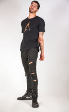 Black Street-wear Tee