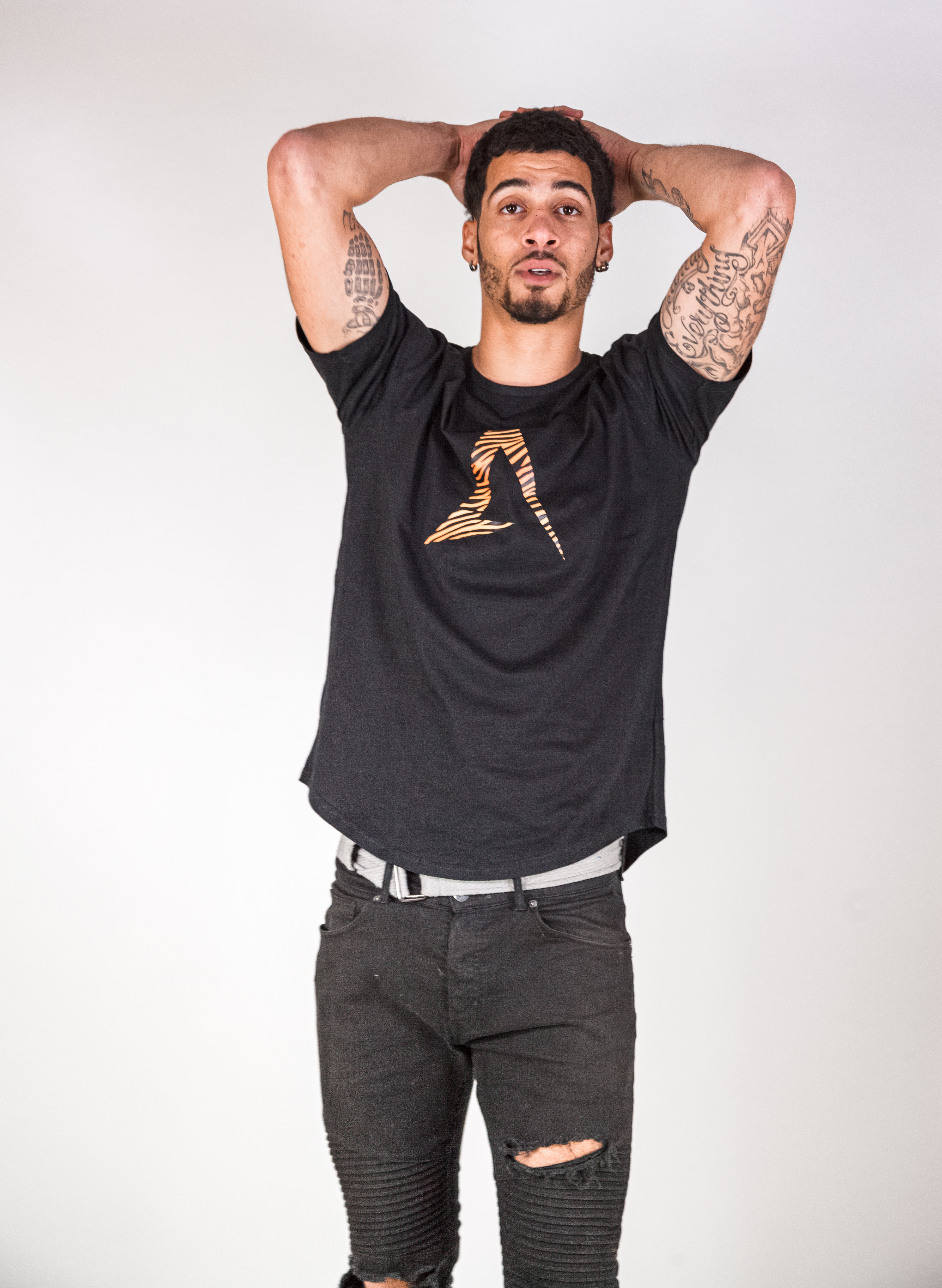 Black Street-wear Tee