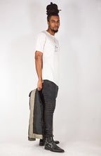 Beige Street-wear Tee